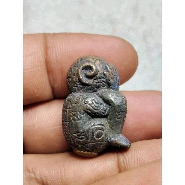 Bodhisattva in Womb Diamond Amulet by Ajarn Nern Doi – Sacred Protection and Wealth from Trang, Thailand - Thai Blessing Co