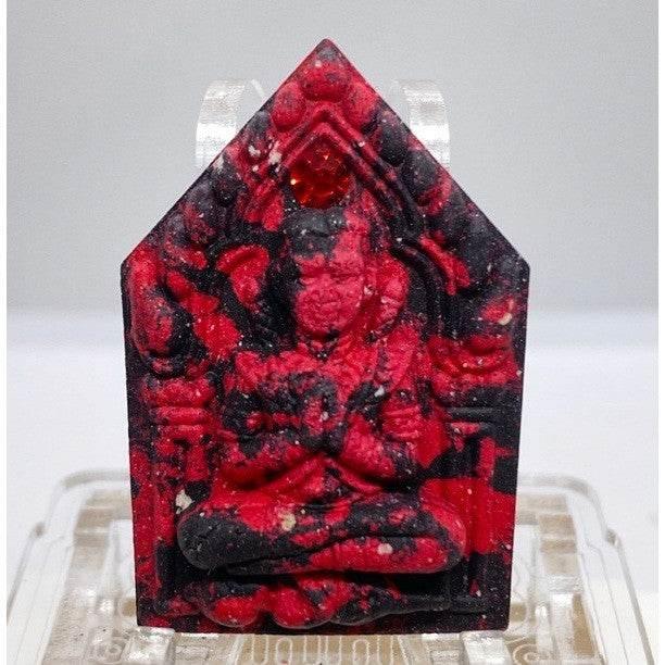 Khun Phaen Wealth Attraction Amulet - Ultimate Charm & Wealth from Wat Chong Khae 2022 Edition Black Red