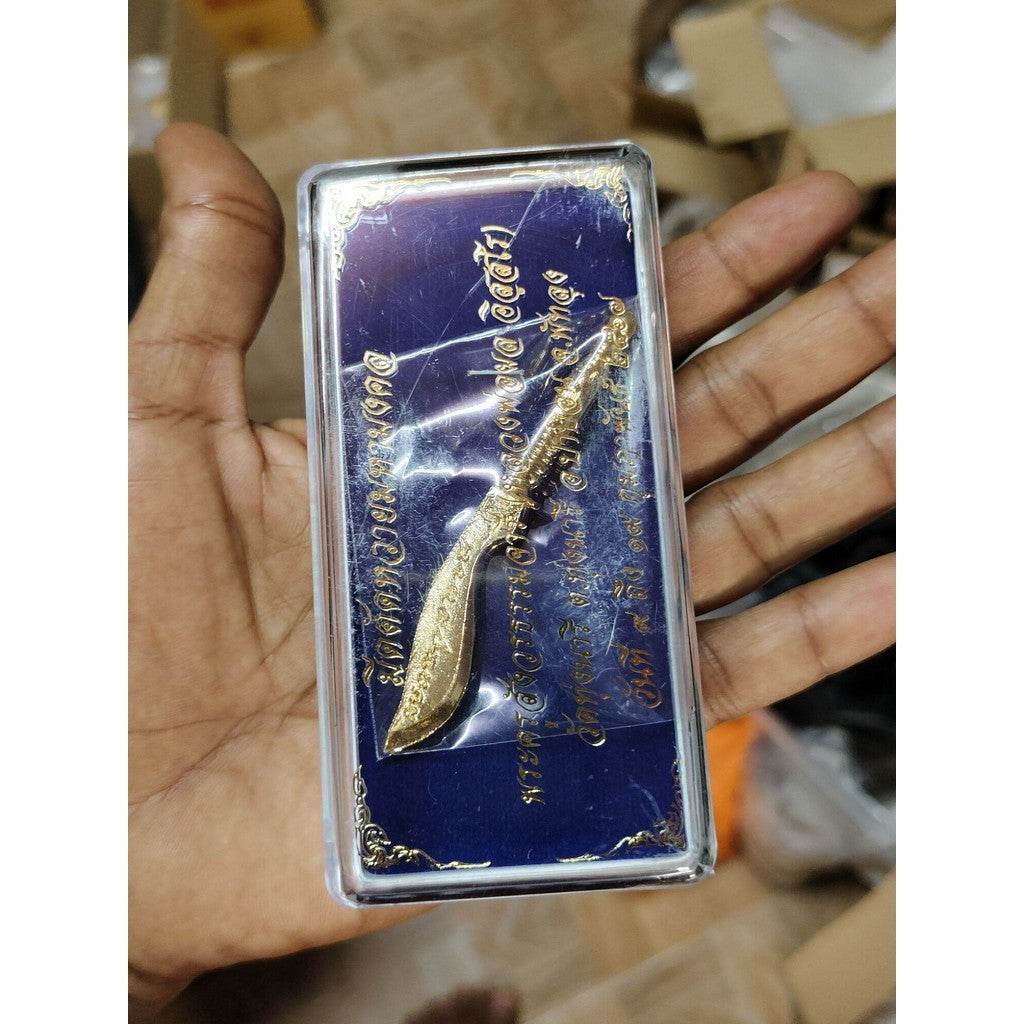 Sacred Bamboo-Cutting Knife – Pho Thaan Phon, Wat Thung Nari 2024 (Limited Edition Thai Ritual Blade) - Thai Blessing Co