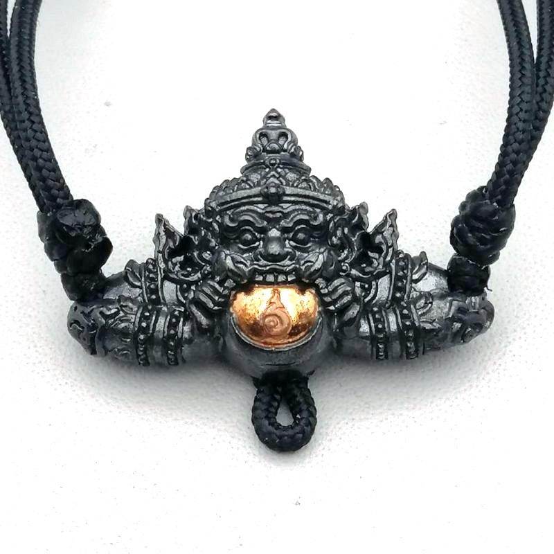 Rahu Power Necklace – Wealth &amp; Luck Booster Authentic Amulet from Ajarn Plian, Khao Or Master - Thai Blessing Co