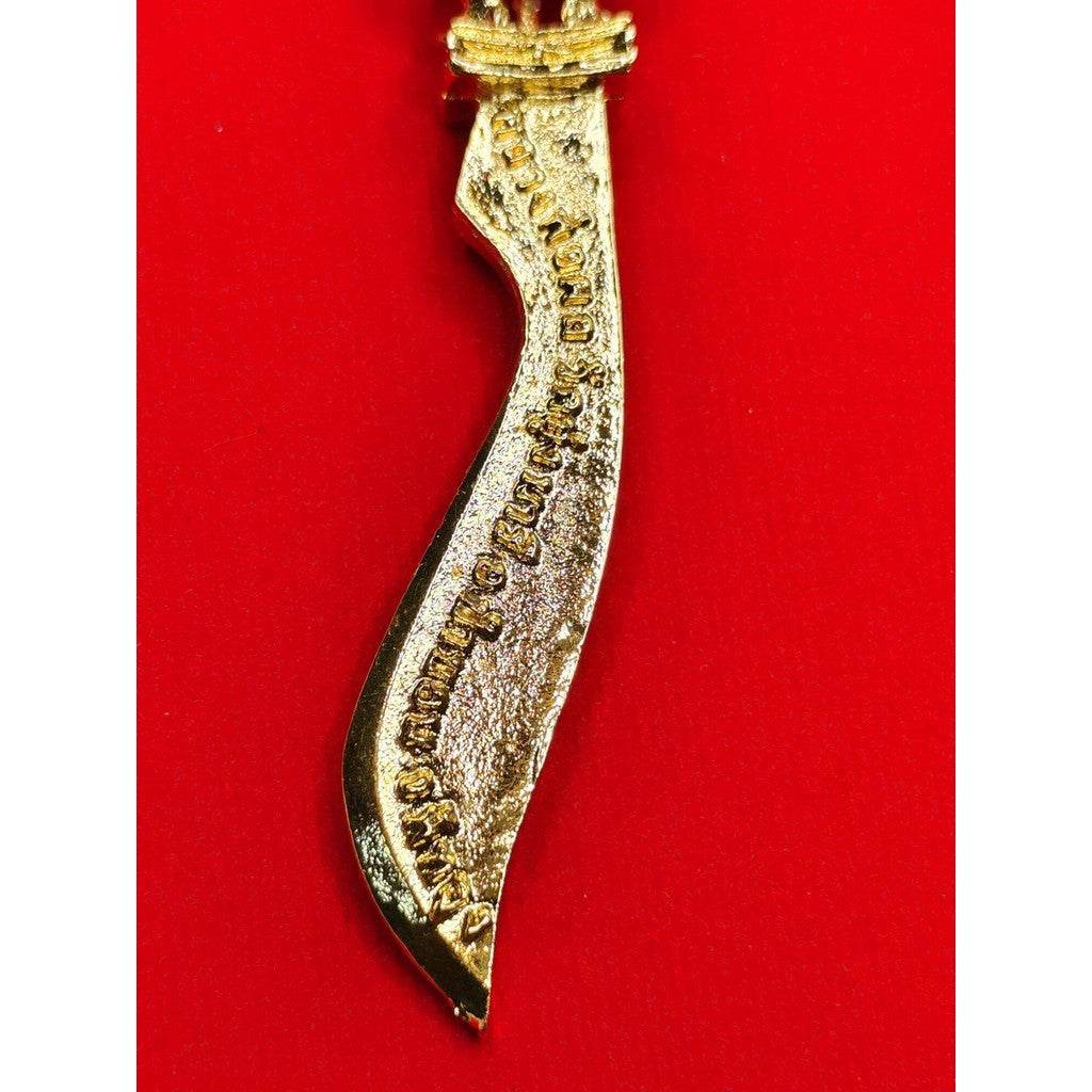 Sacred Bamboo Knife by Master Phon, Wat Thung Naree (2024 Edition) – Symbolic Protection &amp; Prosperous Trading Charm 2024年神聖竹劍 – 師父Phon打造，寓意保護與生意昌盛的吉祥之物 - Thai Blessing Co