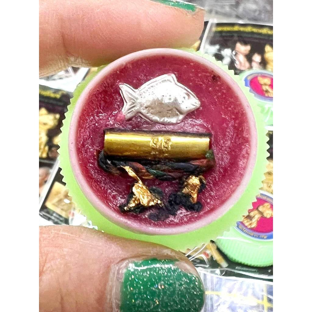 Lucky Cat Prosperity Balm – Wealth and Business Attraction from Luang Ta Ruam, Wat Khok Samran