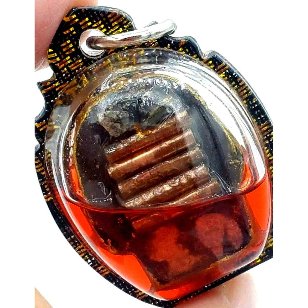 Golden Spirit Powder Charm by Master Subin Na Naa Thong Boost Charm, Fortune &amp; Destiny — Limited Edition from Master Subin - Thai Blessing Co