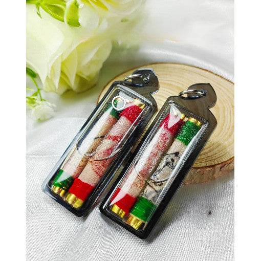 Twin Takrut Love Fortune by Khruba Tao – Powerful Lanna Amulet for Wealth and Business Success