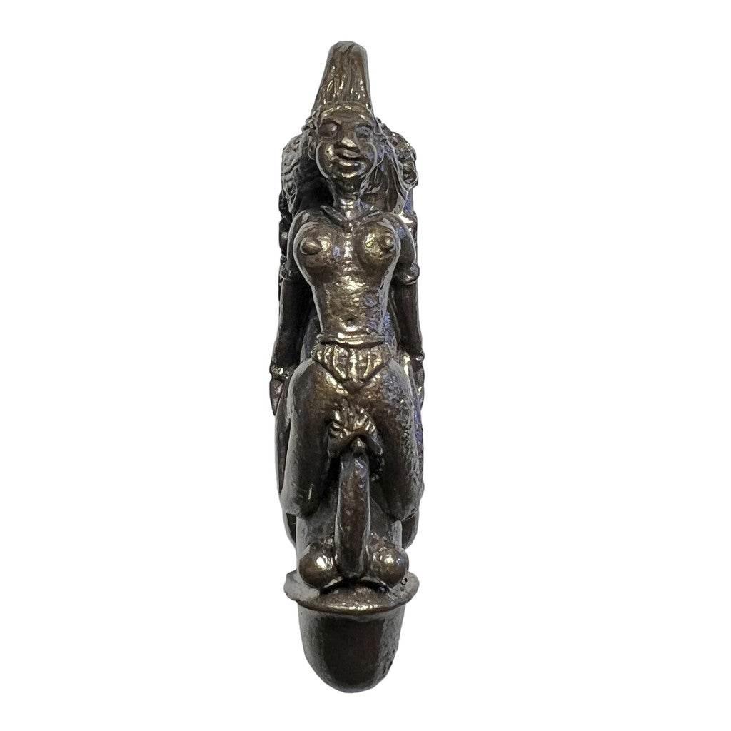 Palad Khik Nang Pim - Bronze Black Patina Amulet for Supreme Charm and Loving Kindness