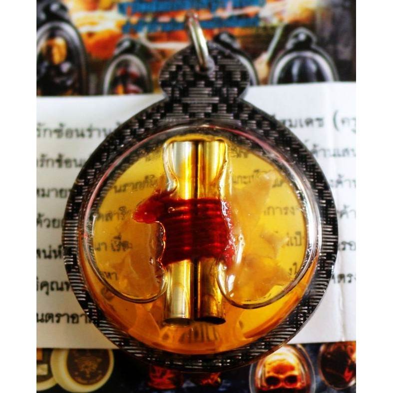 Dok Rak Son Ran Rak – Passion Blossom Twin-Takrud Oil Amulet from Lanna by Khruba Det&nbsp;多情花开双符油佛牌 – 兰纳古法魅力圣物，由库鲁巴德加持 - Thai Blessing Co