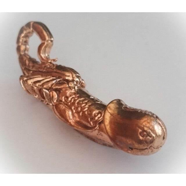 Plad Maengpong Wealth Summoner Amulet – Scorpion Officer for Prosperity & Metta | Consecrated by Luangpu Kru Ba Thammamuni Thitathammo, Mahasarakham Default Title