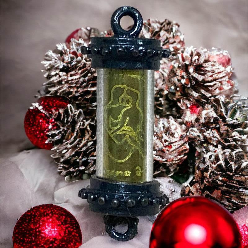 Dam Zen Takrut – Enchanted Charm Scroll for Irresistible Attraction and Prosperity | 黑色禅符 – 招财与魅力的极致神圣护符 Black plated fuse head