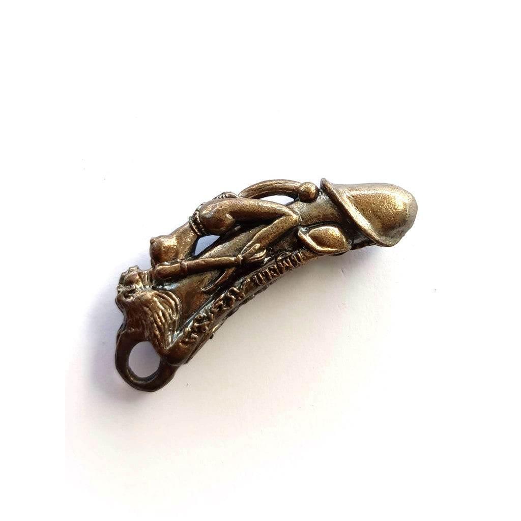 Palad Khik Nang Pim - Bronze Black Patina Amulet for Supreme Charm and Loving Kindness
