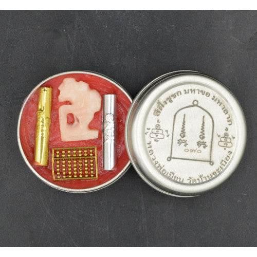 See Phueng Chuchok Fortune-Calling Lip Balm Amulet by Luang Phor Mian for Wealth and Prosperity