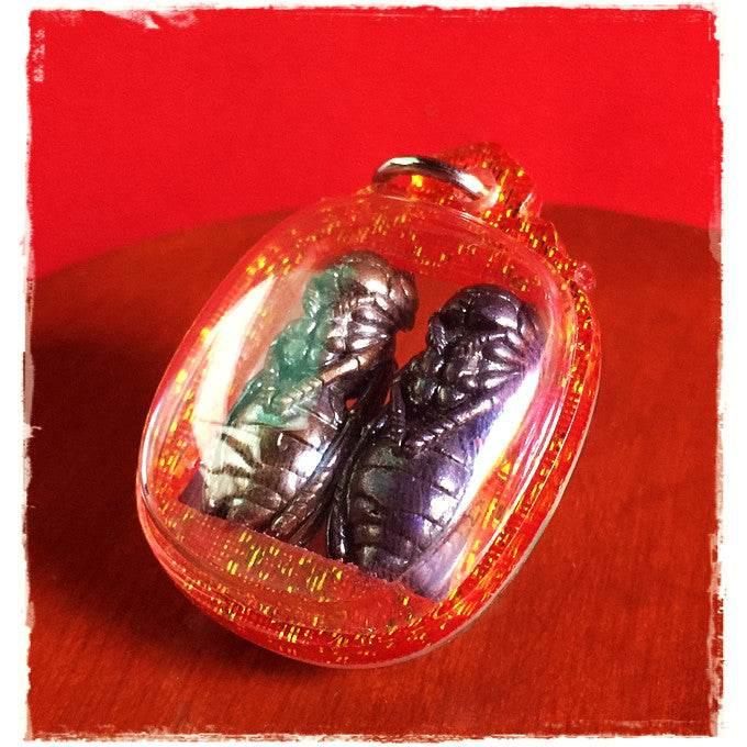 Tor Ngen Tor Thong Wasp Charm - Thai Prosperity Amulet for Business Success & Wealth