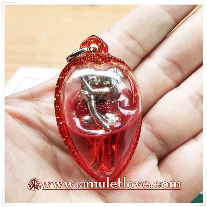 Kam Sut Love Insignia Talisman Twin Talisman for Attraction, Business Success & Metta Blessings by Kru Ba Thammamuni Thitathammo, Mahasarakham