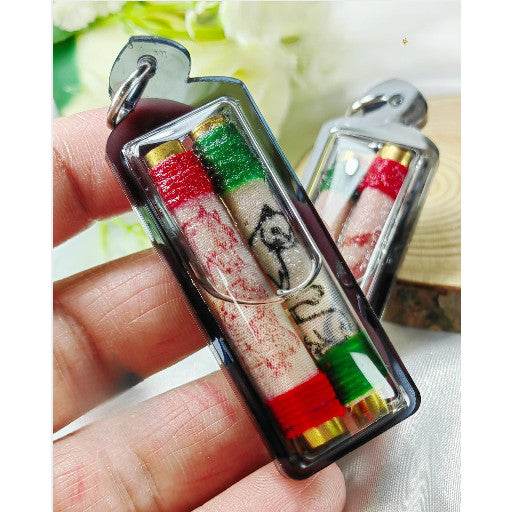 Twin Takrut Love Fortune by Khruba Tao – Powerful Lanna Amulet for Wealth and Business Success Default Title