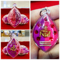 Thai Golden Face Charm Pendant with Lucky Amulet for Prosperity and Protection Default Title