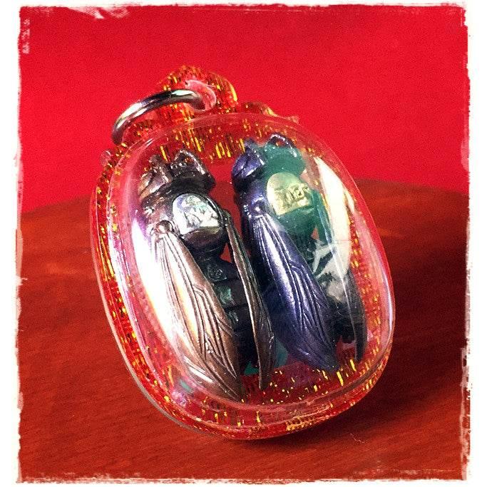 Tor Ngen Tor Thong Wasp Charm - Thai Prosperity Amulet for Business Success & Wealth