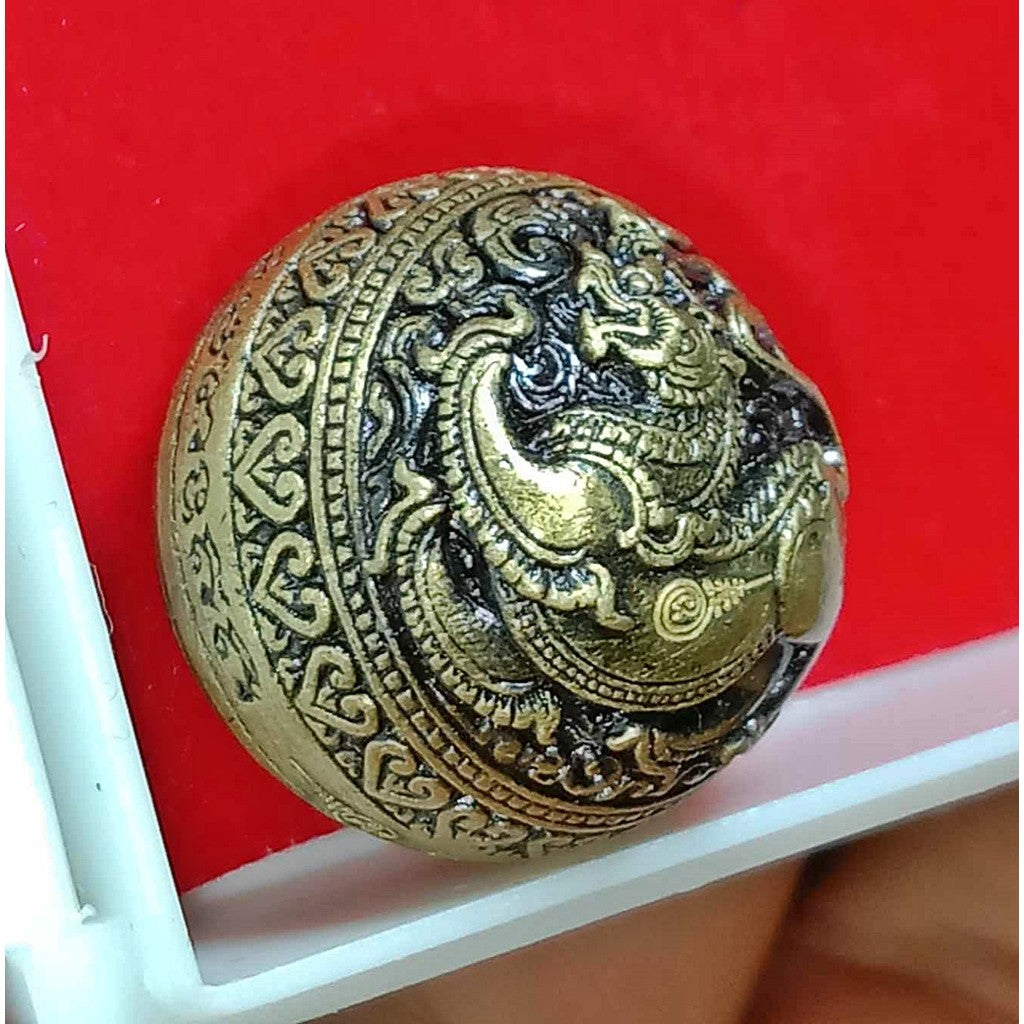 Mercury Singha Hor Amulet by Luang Pu Noi Thammatharo - Divine Gold Alloy for Supreme Wealth, Protection, and Life Enhancement
