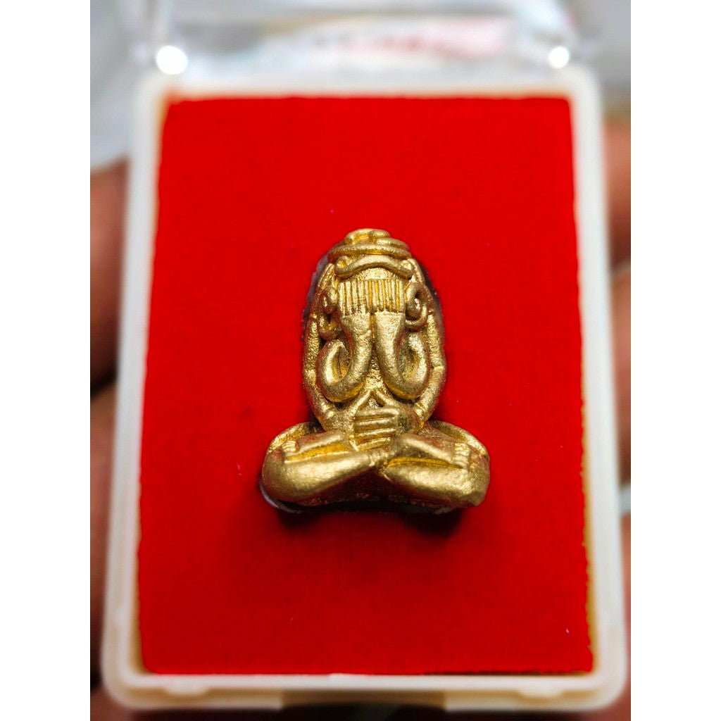 🌟 พระปิดตามหาลาภ รุ่น 1 อาจารย์ห้อง ครบรอง 79 ปี พ.ศ. 2554 | วัดเขาอ้อ พัทลุง | เมตตามหานิยม ค้าขายดี โชคลาภ แคล้วคลาด ป Thai Blessing Co Default Title Default Title-