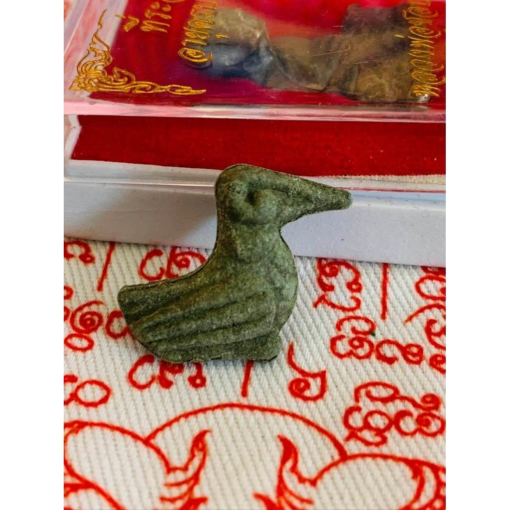 Sarika Bird Amulet Wealth Charm by Luang Por Chob – Limited Edition 2025 Temple-Blessed in Nuea Rich Material
