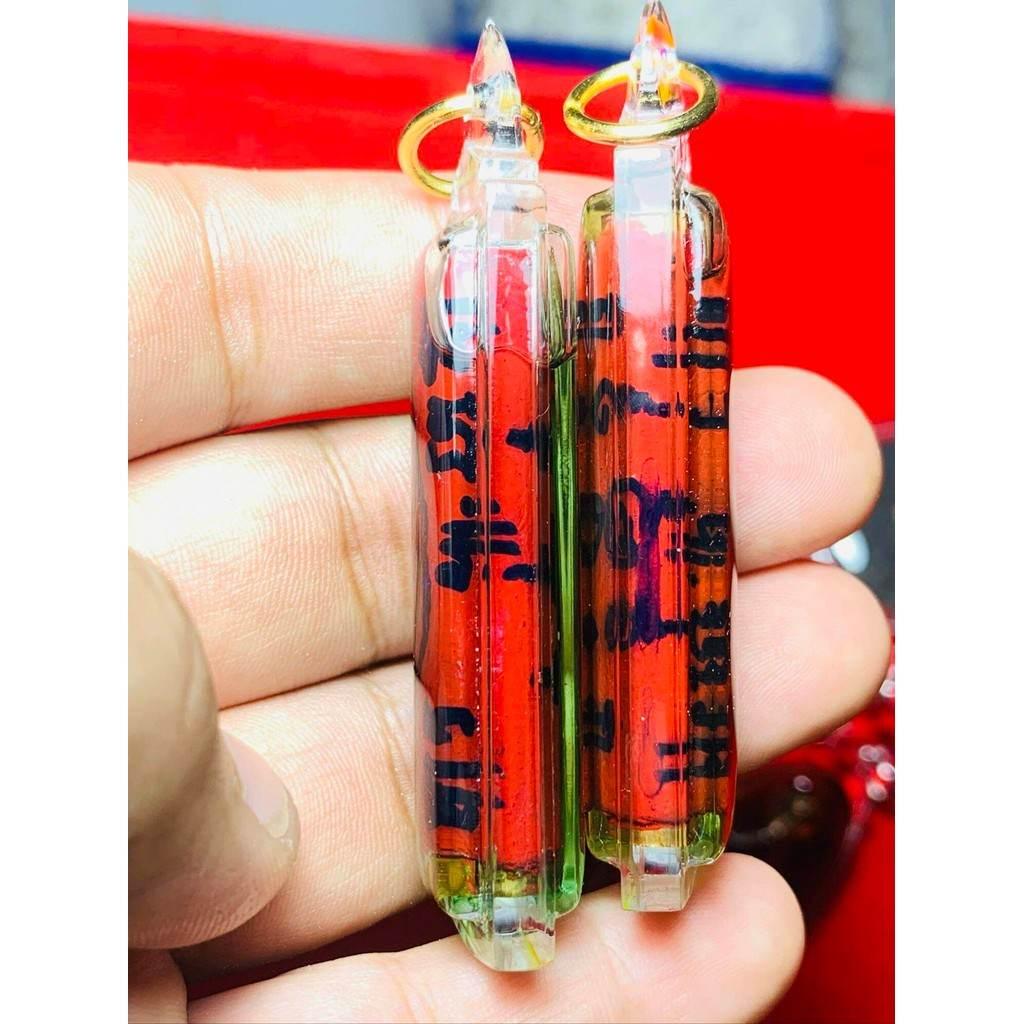 Golden Lotus Takrut Amulet – Sacred 9-Petal Charm by Ajarn Nann Mongkol Kao from Nakhon Si Thammarat