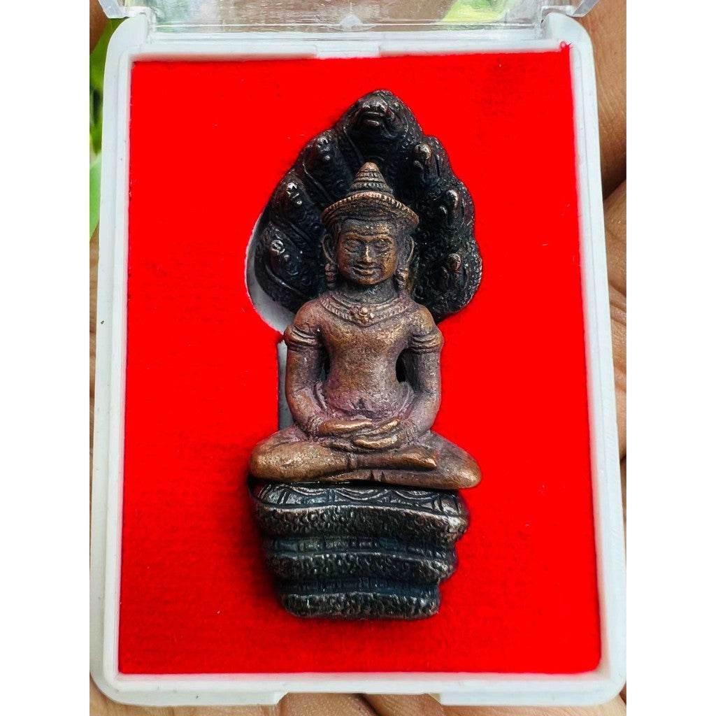 Phra Nak Prok Amulet by Luang Pu Kasem | First Edition Sacred Thai Amulet for Prosperity, Charisma & Divine Protection The Curse of the Copper Statue