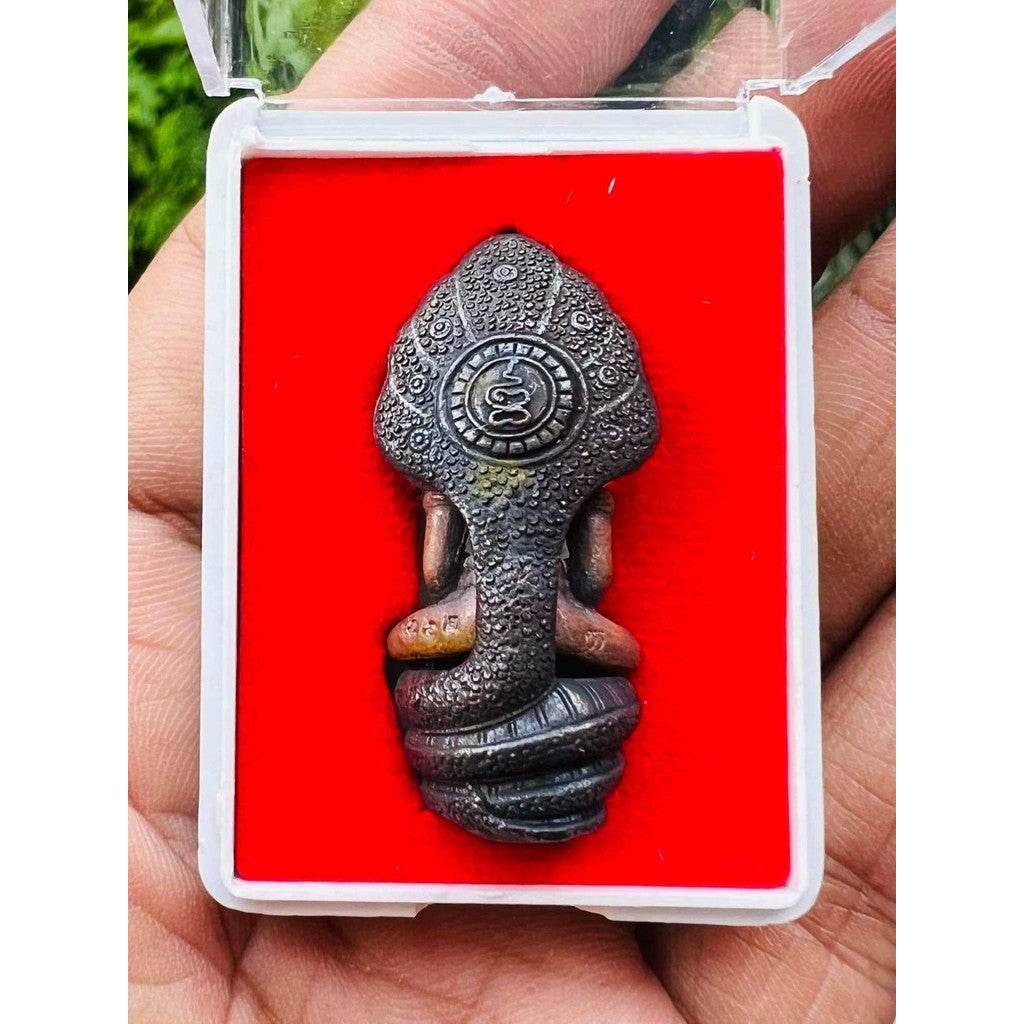 Phra Nak Prok First Edition Amulet by Luang Pu Kasem, Wat Mamuang Talod | Sacred Thai Amulet for Prosperity, Charisma &amp; Divine Protection - Thai Blessing Co