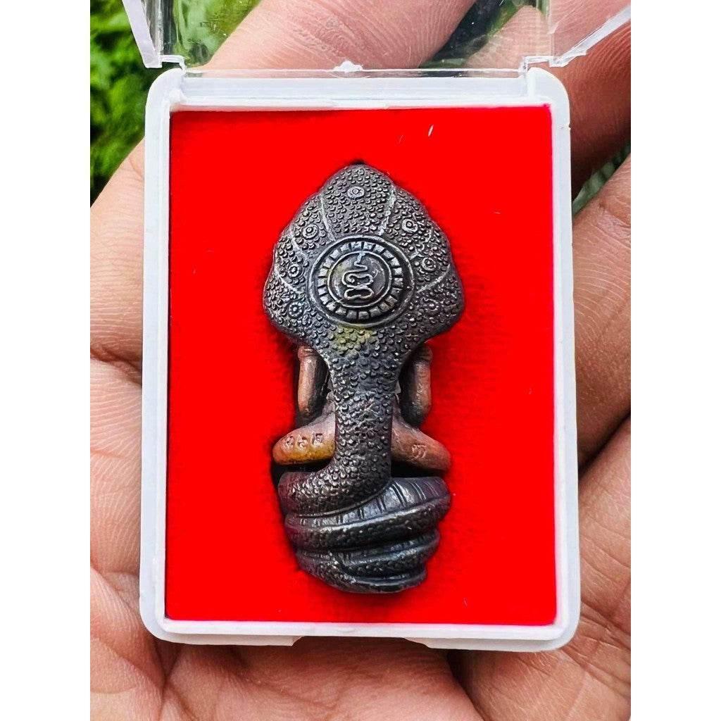 Phra Nak Prok Amulet by Luang Pu Kasem | First Edition Sacred Thai Amulet for Prosperity, Charisma & Divine Protection