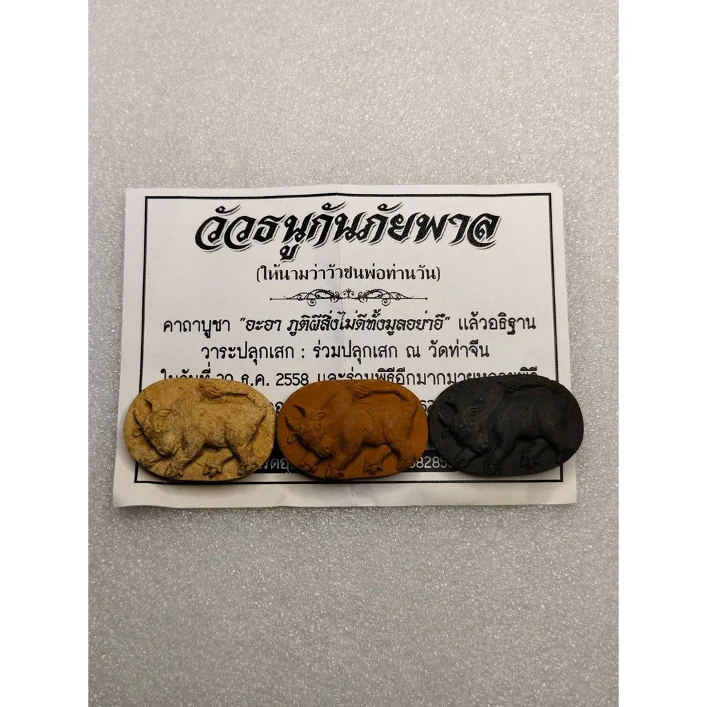 Wua Thanu Amulet - Kan Phai Pan Ajarn Nern Doi Trang 2019 Ultimate Protection and Fortune Amulet
