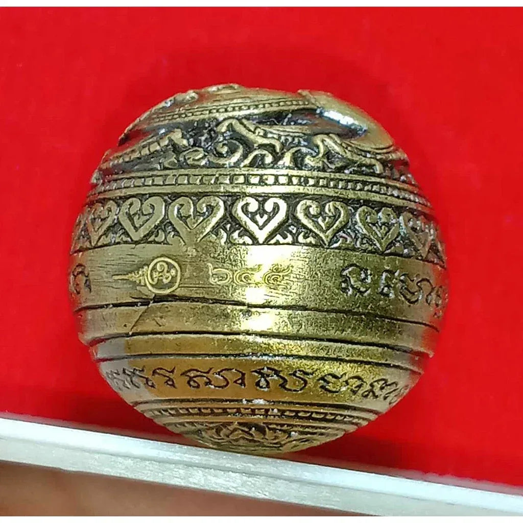Mercury Singha Hor Amulet by Luang Pu Noi Thammatharo - Divine Gold Alloy for Supreme Wealth, Protection, and Life Enhancement