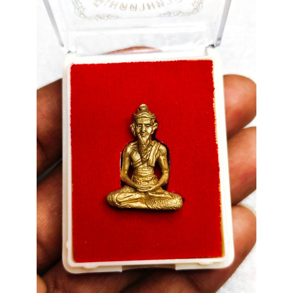 🌟 พระฤาษี รุ่น 1 อาจารย์ห้อง ครบรอง 79 ปี ปี 2554 วัดเขาอ้อ – ของดีหายาก! พุทธคุณครอบจักรวาล แคล้วคลาด คงกระพัน เมตตามหา Thai Blessing Co Default Title Default Title-