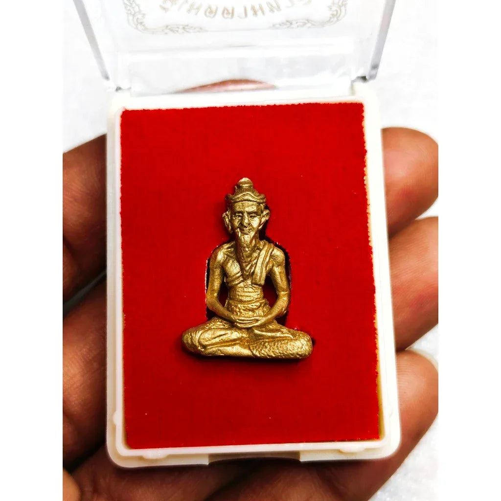 Phra Ruesi Amulet - First Edition by Ajarn Hong, Wat Khao Aor - 79th Birthday Anniversary Limited Edition (2011)