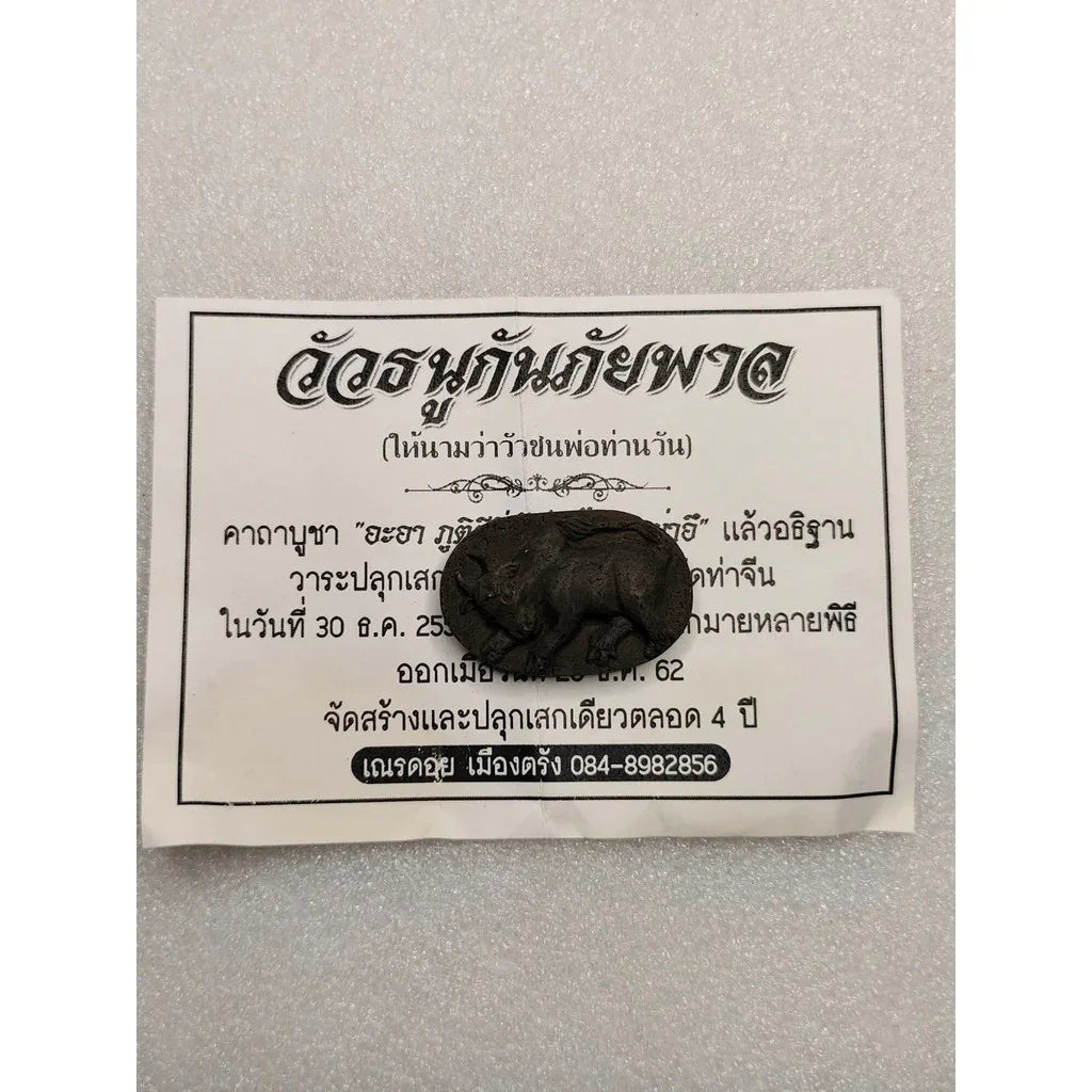 Wua Thanu Amulet - Kan Phai Pan Ajarn Nern Doi Trang 2019 Ultimate Protection and Fortune Amulet 3