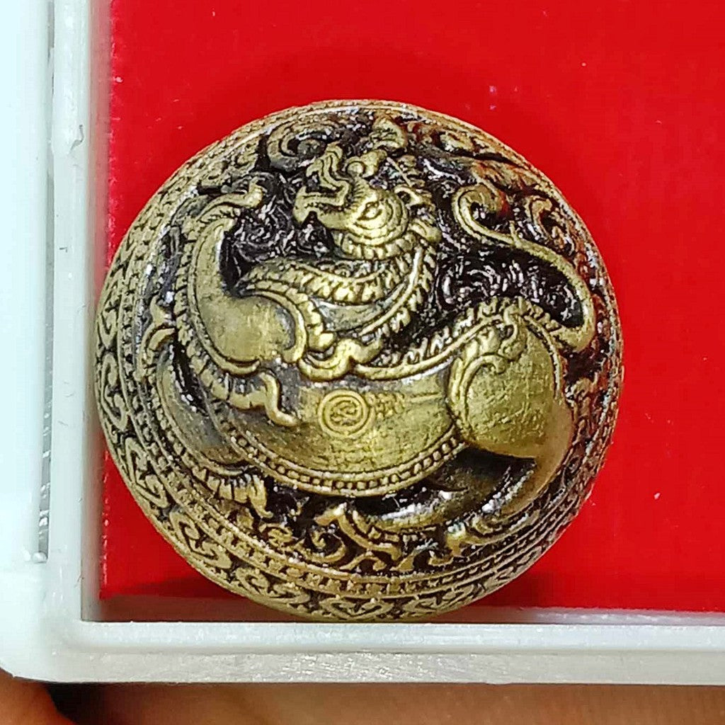 Mercury Singha Hor Amulet by Luang Pu Noi Thammatharo - Divine Gold Alloy for Supreme Wealth, Protection, and Life Enhancement Default Title