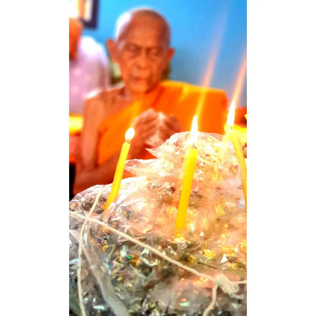 Wealth and Love Bee Amulet - Panya Phamroo Setthi Chana Sip Tit by Luang Pu Noi | Magnetic Nam Pi Iron for Rapid Fortune and Protection