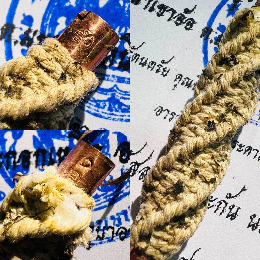 Hea Aor Anti-Weakening Talisman – Wat Khao Or Lineage (Copper &amp; Herbal Blend, Numbered &amp; Stamped) - Thai Blessing Co