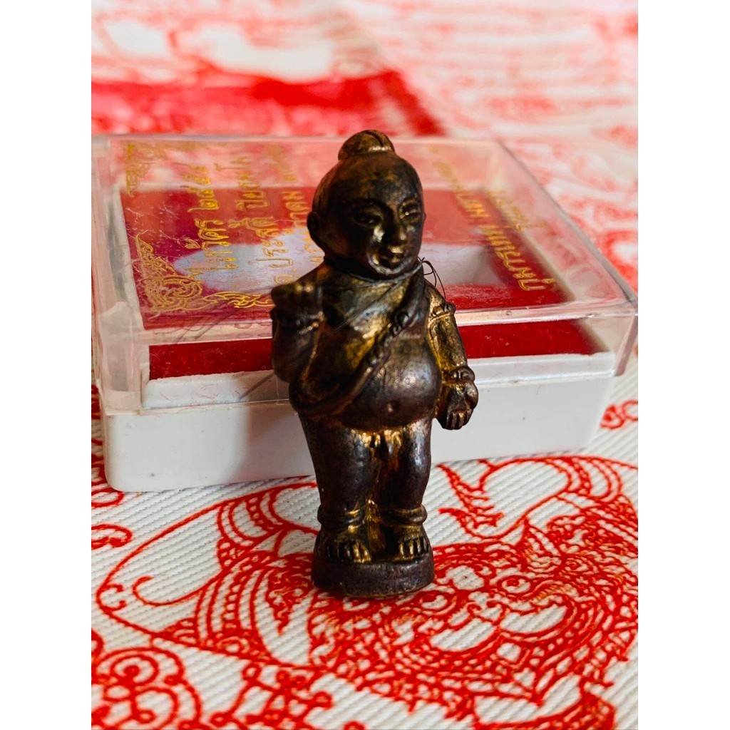 Kuman Thap Amulet - First Edition Sacred Metal Child Deity by Phra Ajarn Prasut for Wealth, Protection & Charisma Enhancement