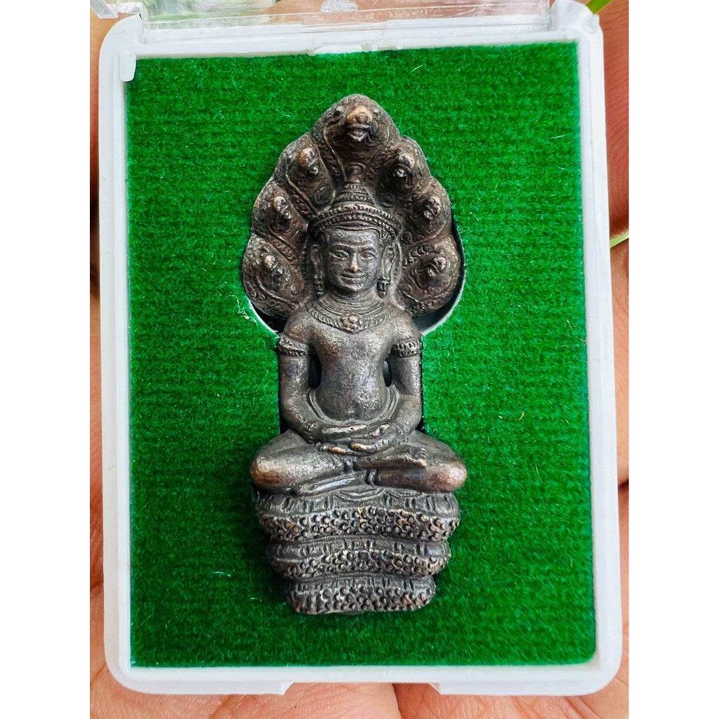 Phra Nak Prok First Edition Amulet by Luang Pu Kasem, Wat Mamuang Talod | Sacred Thai Amulet for Prosperity, Charisma &amp; Divine Protection - Thai Blessing Co