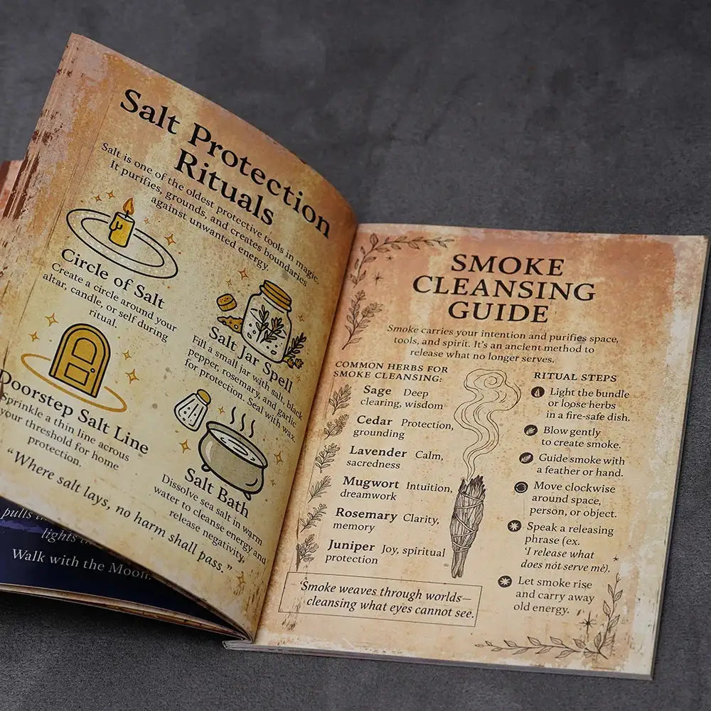 📚 Shadow Book of Magic – 77 Pages of Lunar Lore, Herbal Myths & Gothic Dark Academia Witchcraft