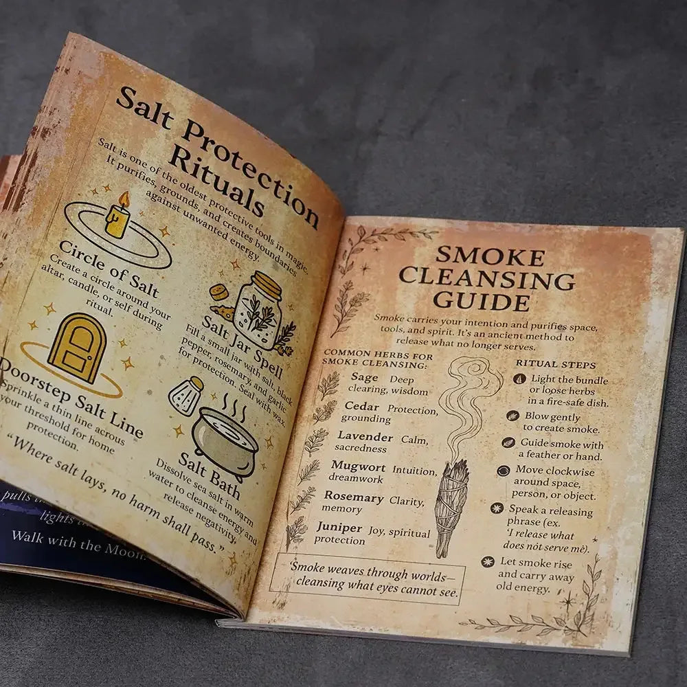 📚 Shadow Book of Magic – 77 Pages of Lunar Lore, Herbal Myths & Gothic Dark Academia Witchcraft