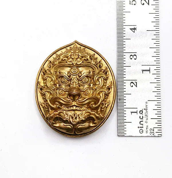 🪙Si Hu Ha Ta “Stairway to Heaven” – Bronze Four‑Ears Five‑Eyes Prosperity Amulet (Large Print), Kruba Boonyang, Wat Huai Nam Un, Lamphun