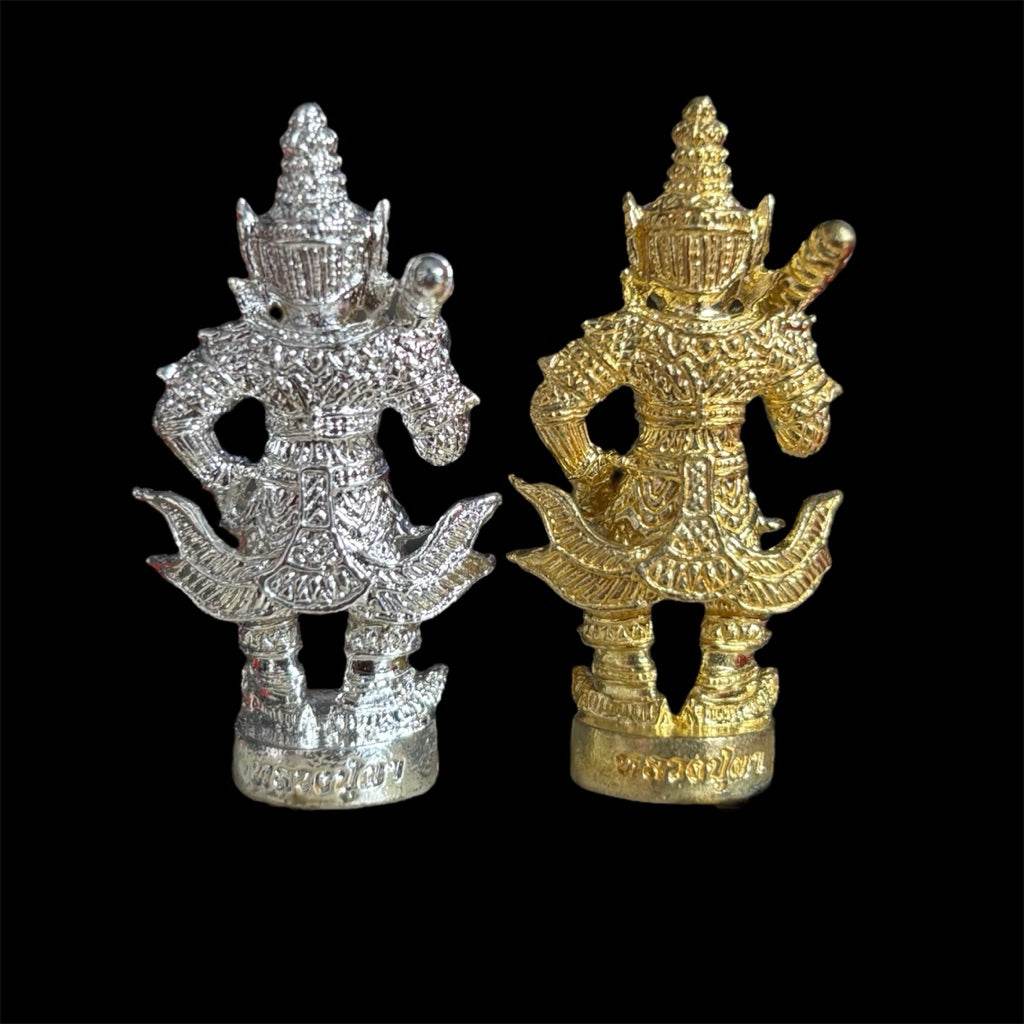 Thai Amulet Guardian Deity Mini Gold/Silver - Spiritual Luck and Protection