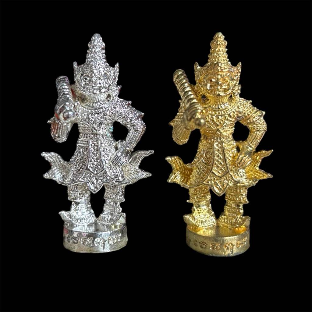 Thai Amulet Guardian Deity Mini Gold/Silver - Spiritual Luck and Protection Default Title