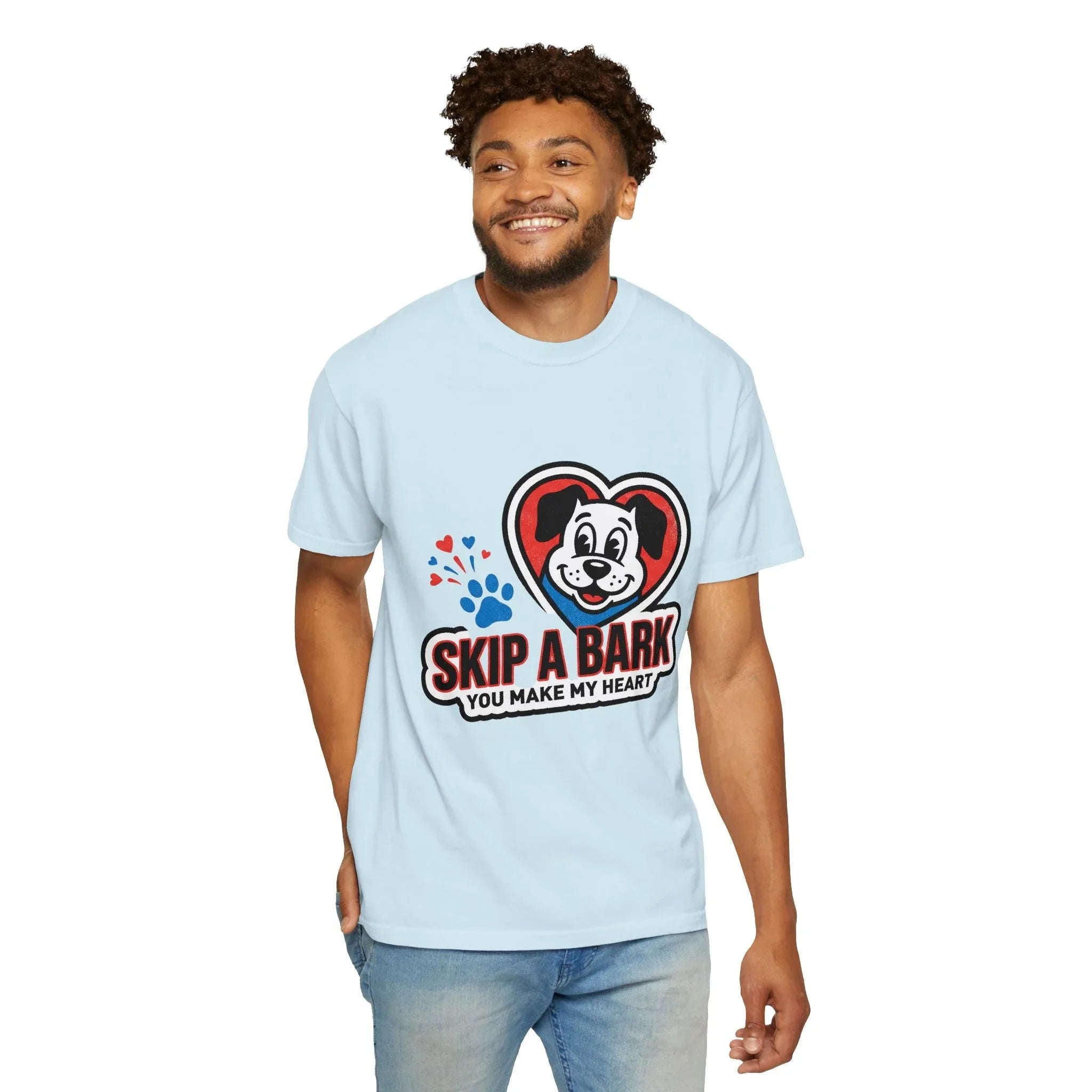 Skip A Bark You Make My Heart Shirt, Cute Dog Pun T-Shirt, Vintage Dog Badge Tee, Pet Parent Gift, Dog Mom Dog Dad