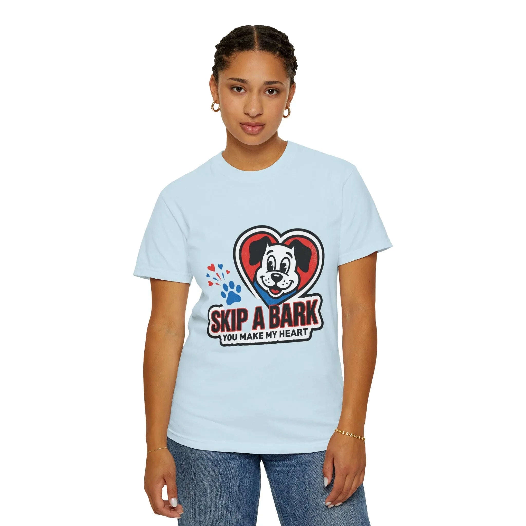 Skip A Bark You Make My Heart Shirt, Cute Dog Pun T-Shirt, Vintage Dog Badge Tee, Pet Parent Gift, Dog Mom Dog Dad