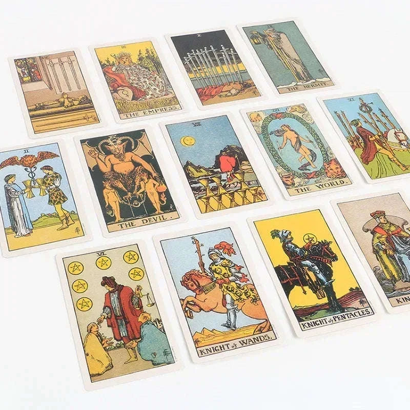 🃏 Smith-Waite Centennial Tarot Deck – Classic 78 Cards with Bonus Artwork | Portable Tin Box | Authentic Rider-Waite Reproduction