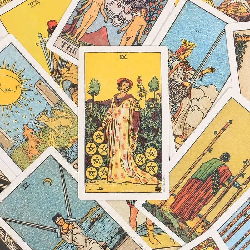 🃏 Smith-Waite Centennial Tarot Deck – Classic 78 Cards with Bonus Artwork | Portable Tin Box | Authentic Rider-Waite Reproduction