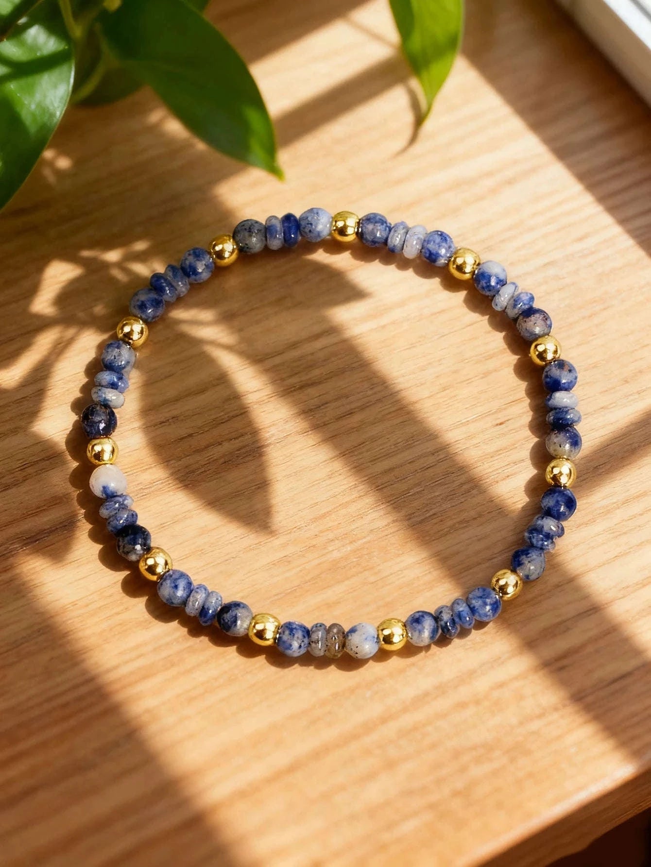 ✨ Sodalite Bead Bracelet – Natural 4mm Blue Abacus Beads for Vigour, Calm Communication, Protection & Emotional Balance Jewelry 2