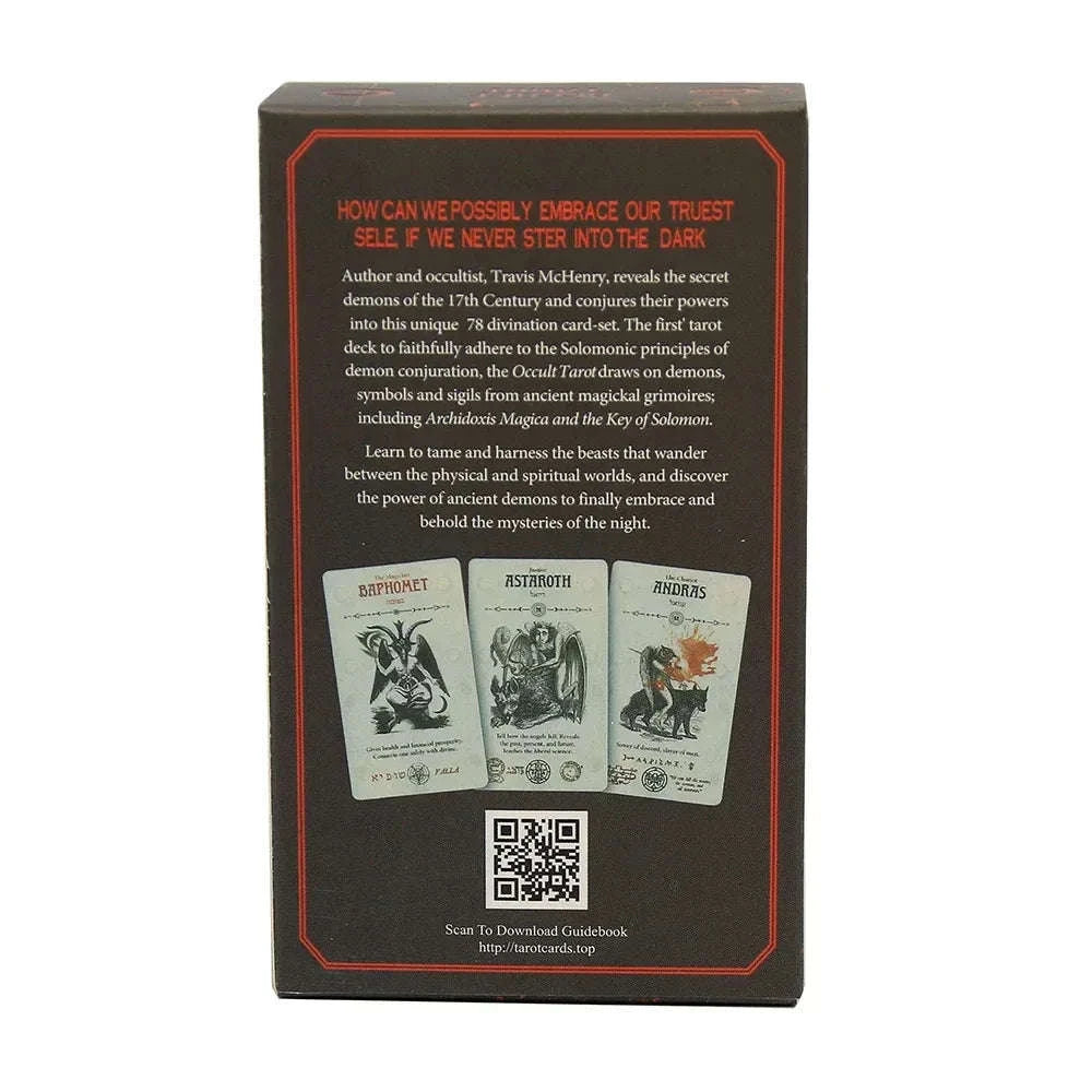 🔮 Solomonic Tarot & Oracle Deck – 78 Cards Inspired by Ancient Magickal Grimoires for Family Divination and Board Game Fun