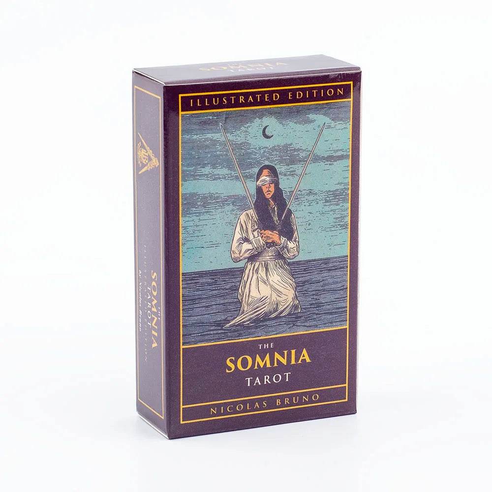 Metal Box Gilded Tarot Cards Deck - Thai Blessing Co Tarot Cards with Paper Guidebook - English Version TK18K