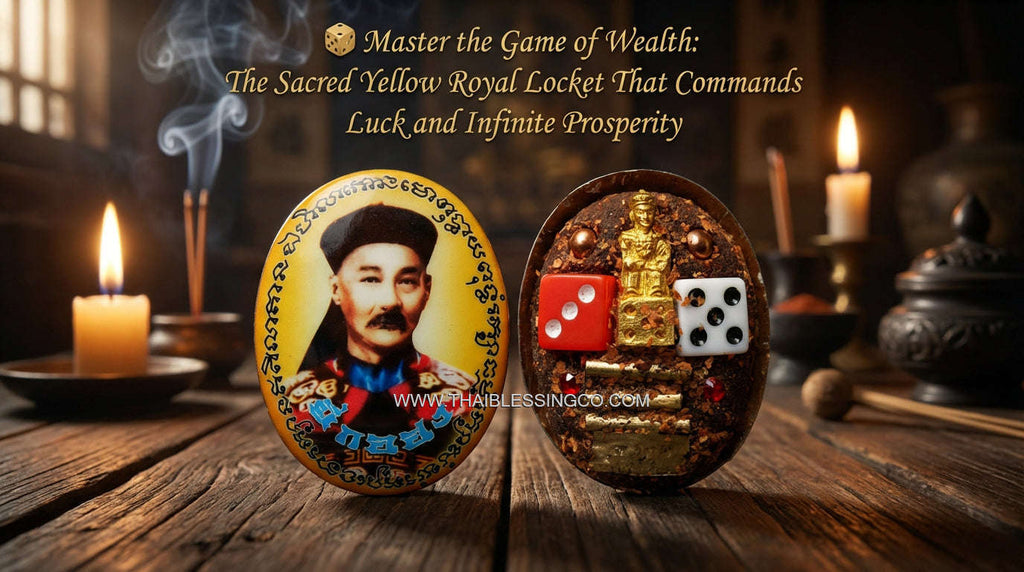 🔱 Sovereign Er Ger Fong Astral Locket: The Ultimate Windfall Luck & Gambling God Wealth Talisman – Yellow Royal Edition (Luang Pu Yen B.E. 2568)