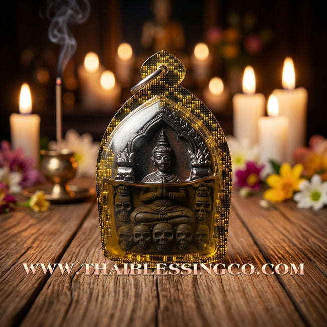 ✨ 🪙 Sovereign of the Golden Ghost: Khun Phaen Prai Thong "Fortune Whisperer & Wealth Fetcher" by Luang Phor Glom (2025) – Black Great Spirit Edition, Extreme Luck, & Supreme Social Charisma ✨ 🪙